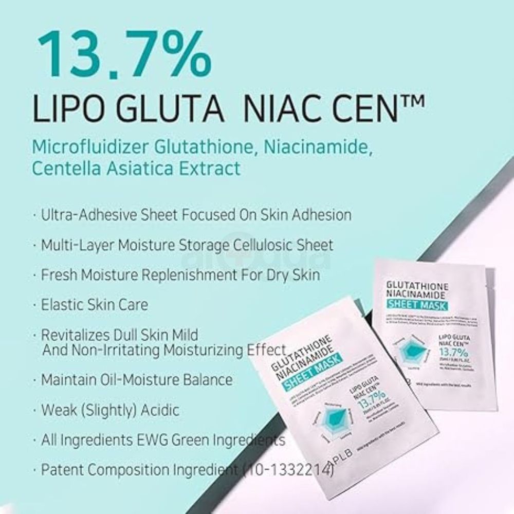 APLB Glutathione Niacinamide 13.7% Sheet Mask  