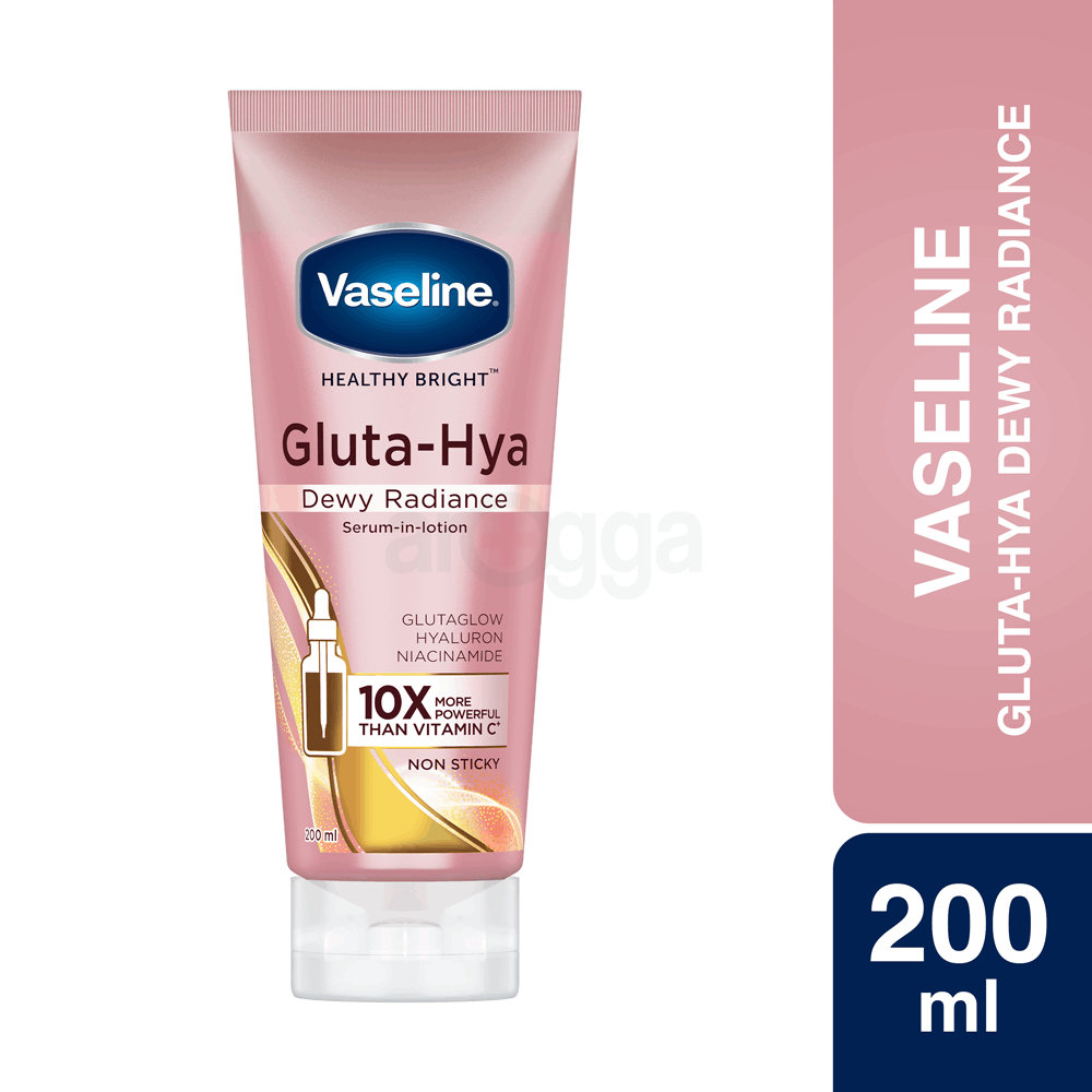 Vaseline Gluta-Hya Dewy Radiance Serum-in-Lotion with Glutaglow, Hyaluron & Niacinamide - 200ml  