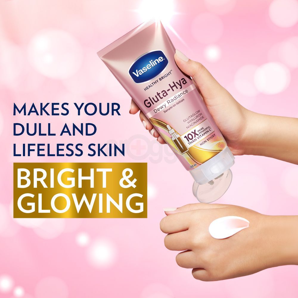 Vaseline Gluta-Hya Dewy Radiance Serum-in-Lotion with Glutaglow, Hyaluron & Niacinamide - 200ml  