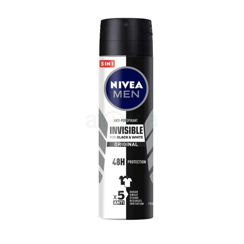 NIVEA MEN Body Spray Black & White Invisible 150ml  