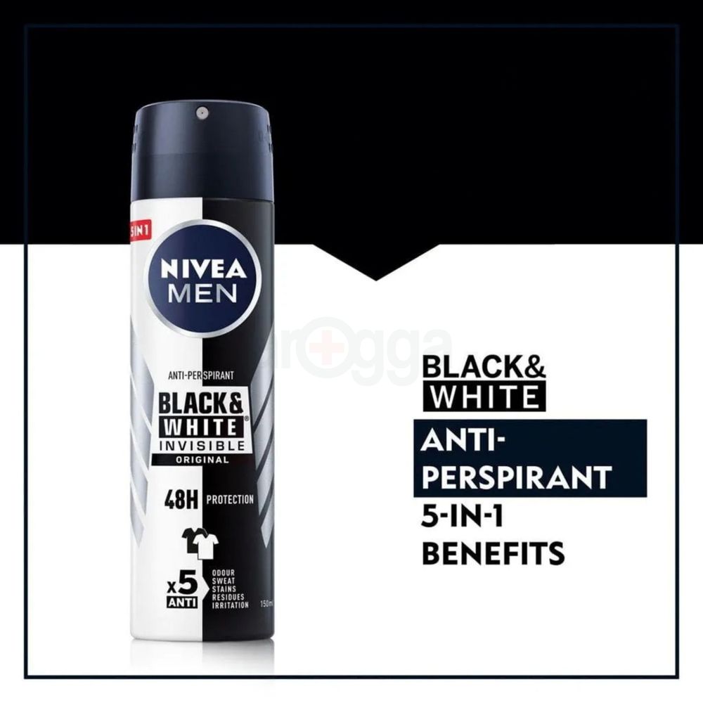 NIVEA MEN Body Spray Black & White Invisible 150ml  
