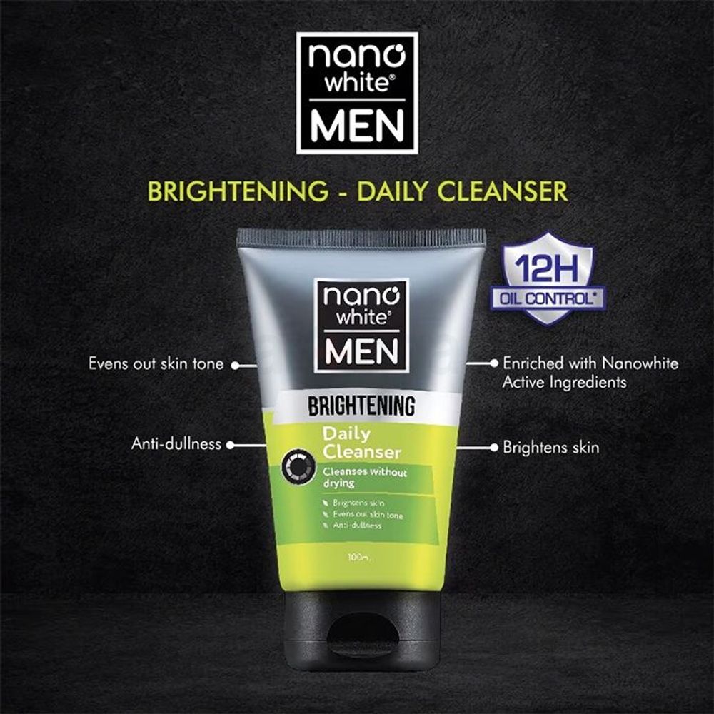 Nano White Men Brightening Daily Cleanser  