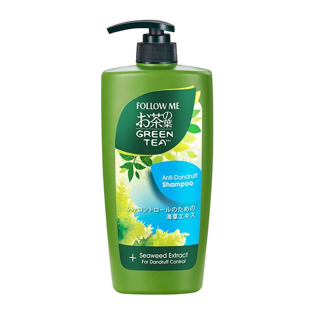 Follow Me Green Tea Anti Dandruff Shampoo with Seaweed Extract for Dandruff Control  