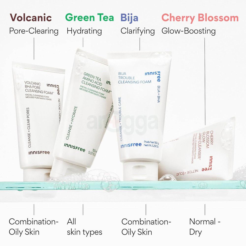 Innisfree Bija Trouble Cleansing Foam with Bija+ BHA  
