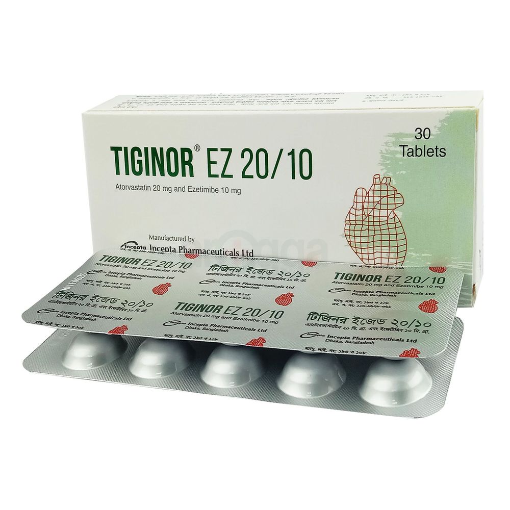 Tiginor EZ 20/10 20mg+10mg tablet