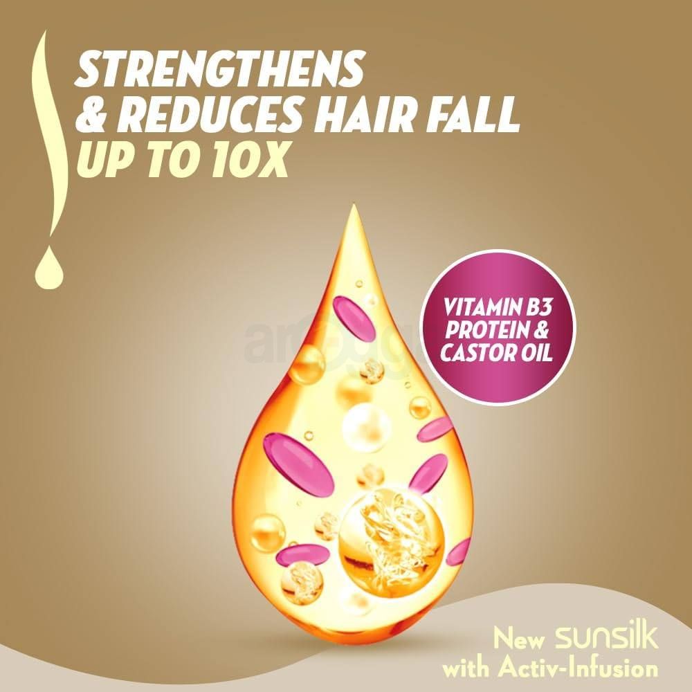Sunsilk Hair Fall Solution Shampoo with Vitamin B3, Soy Protein & Castor Oil 700ml  