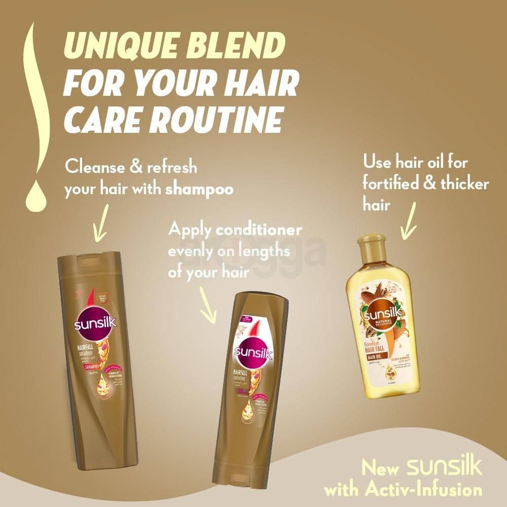 Sunsilk Hair Fall Solution Shampoo with Vitamin B3, Soy Protein & Castor Oil 700ml  