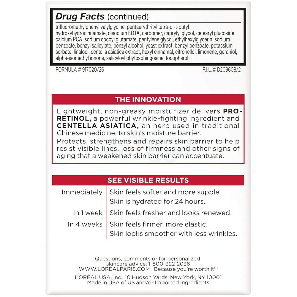 L'Oreal Paris Revitalift Anti Wrinkle and Firming Moisturizer  