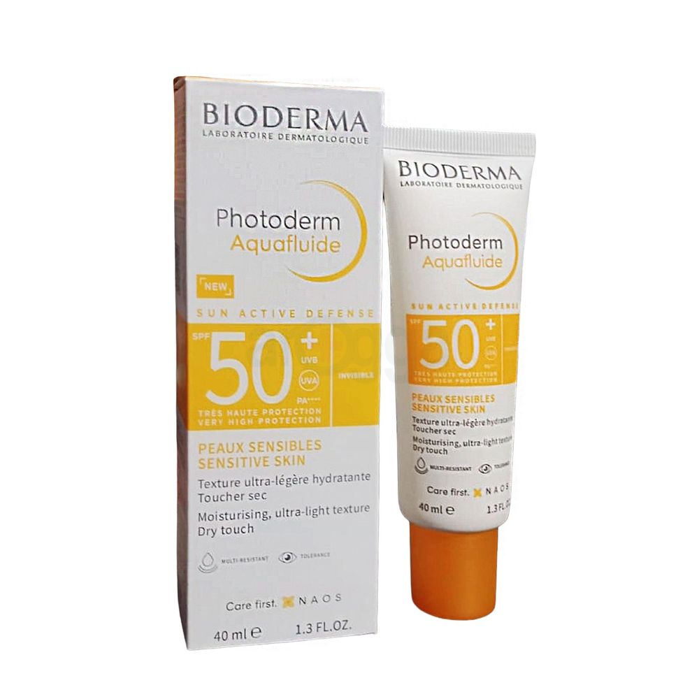 Bioderma Photoderm Aquafluide Invisible Sun Active Defense SPF 50+ UVA UVB 40ml  