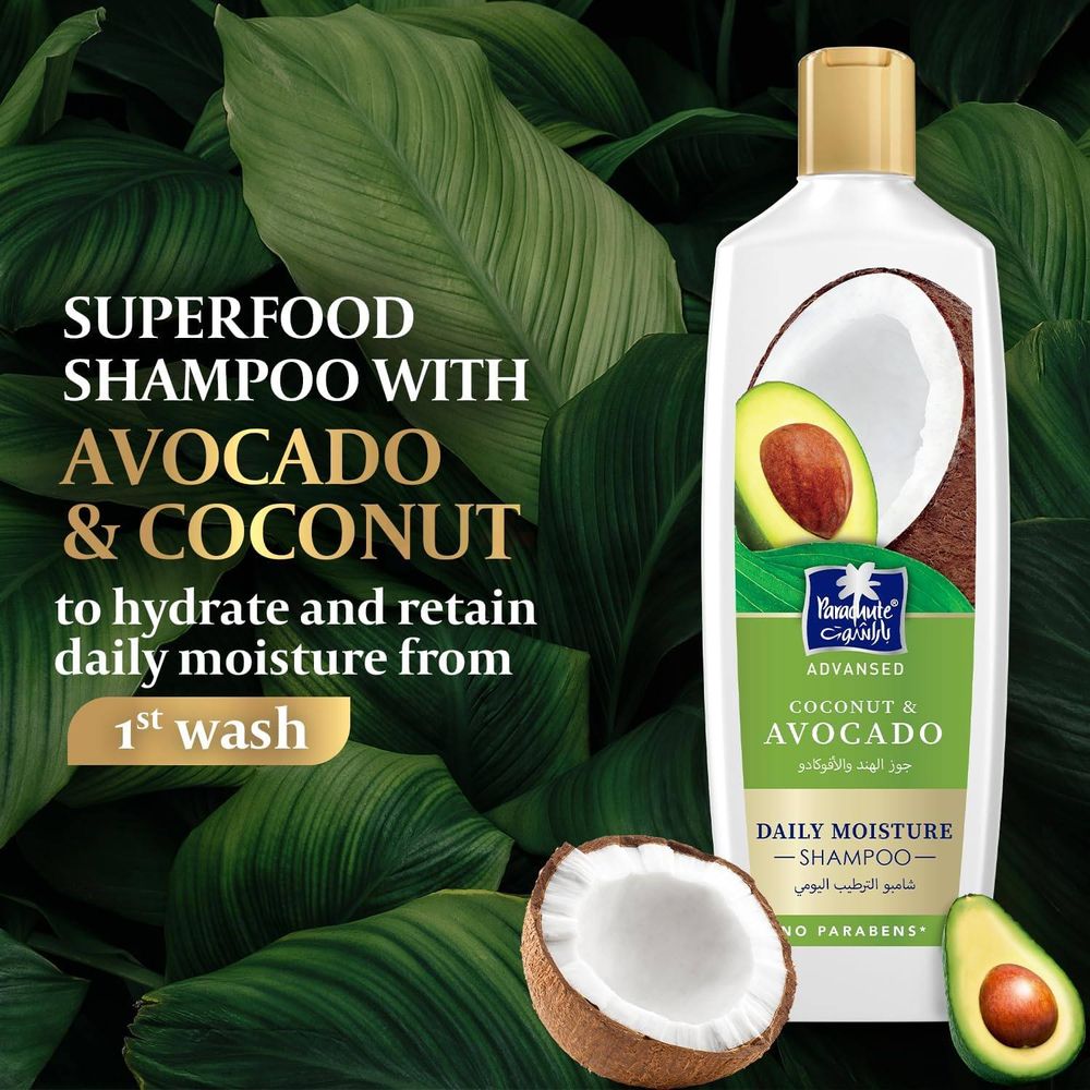 Parachute Advansed Daily Moisture Shampoo with Cocount and Avocado  