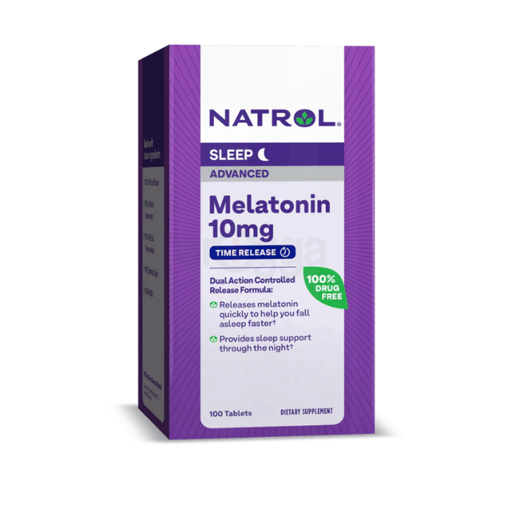 Natrol, Sleep Advanced, Melatonin, Time Release , 10 mg, 100 Tablets  