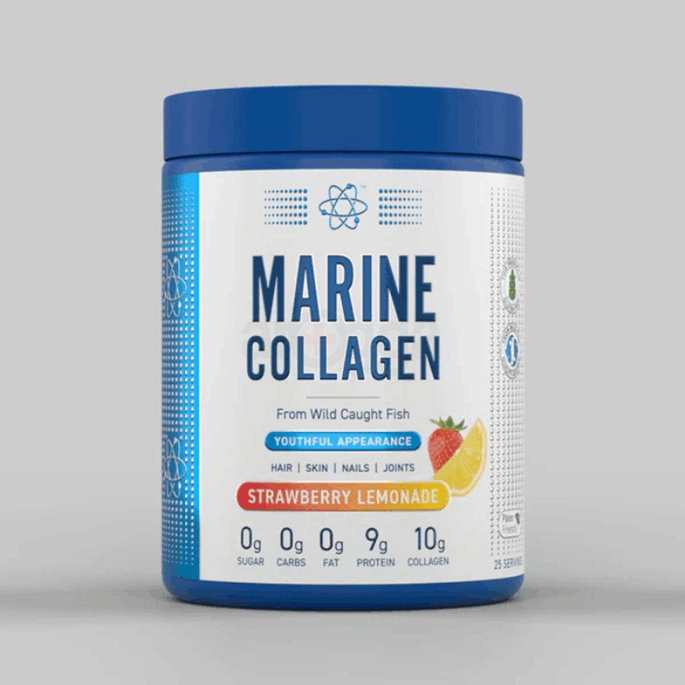 Applied Nutrition Marine Collagen Powder - Hydrolysed Collagen Protein, Healthy Skin, Hair, Nails (Strawberry & Lemonade) (300g - 25 Servings)  