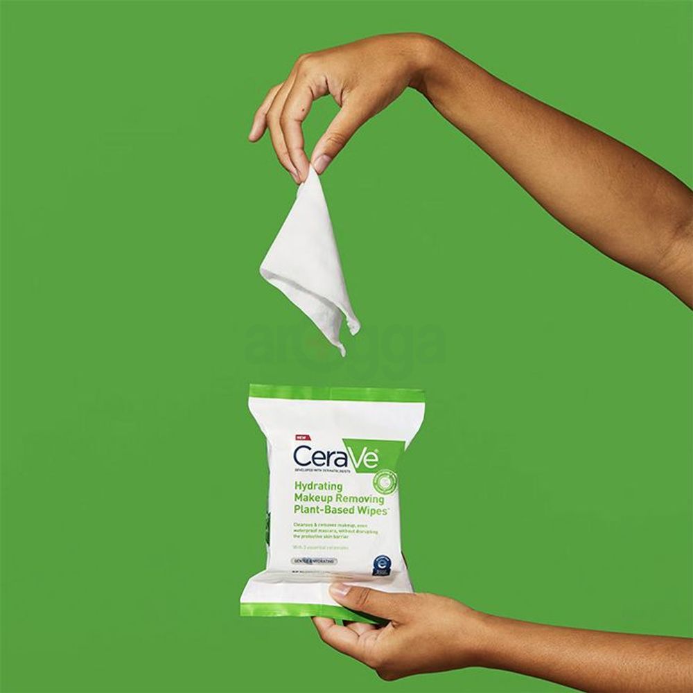 Cerave Hydrating Makeup Removing Plant Based Wipes  