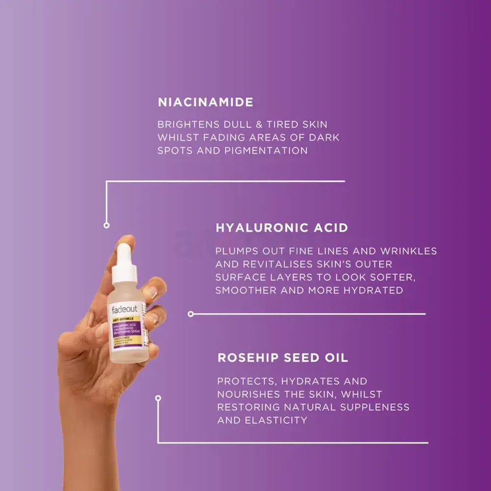 Fade Out Anti Wrinkle Hyaluronic Acid Concentrated Whitening Serum 30ml  