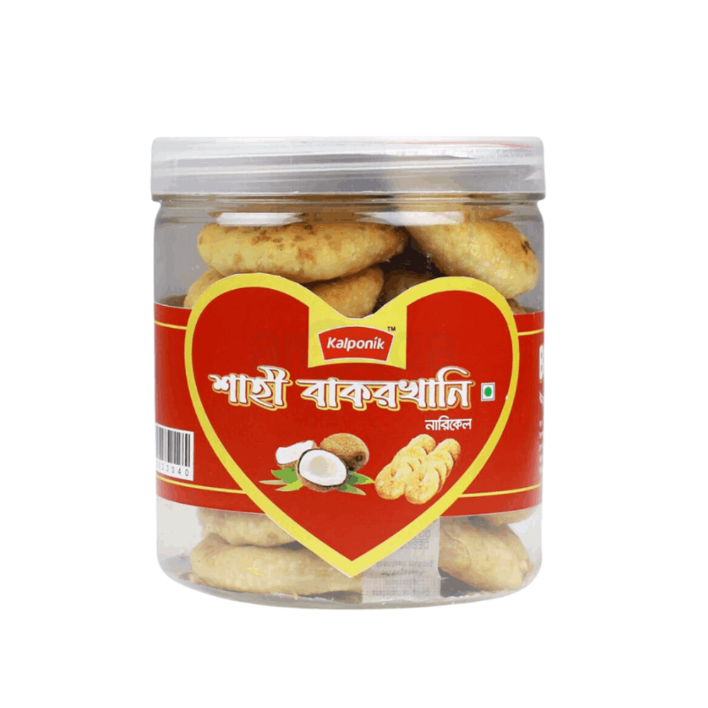 Kalponik Coconut Bakharkhani 300gm(কাল্পনিক নারিকেল বাকর খানি  