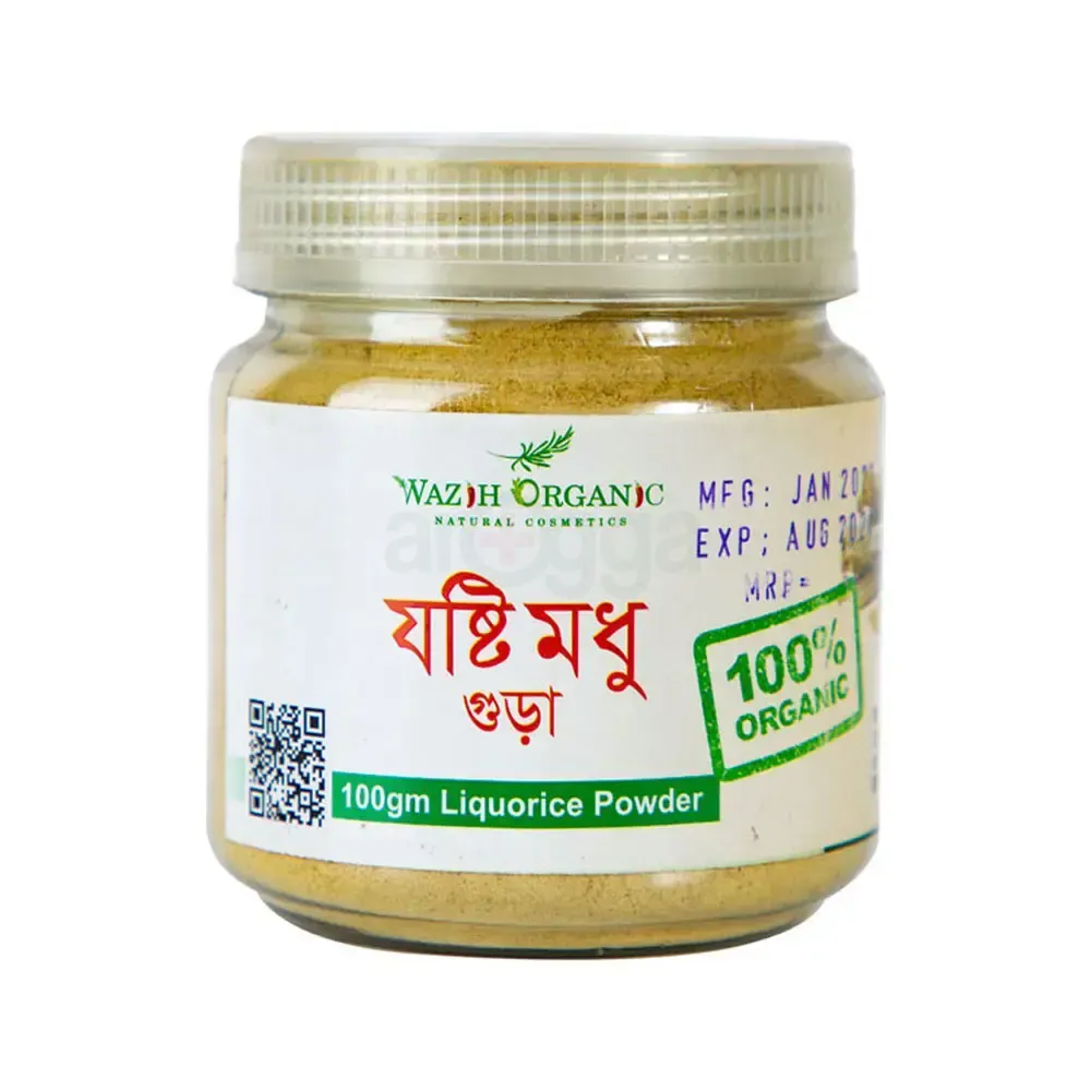 Wazih Organic Josti Modhu Powder 100g  