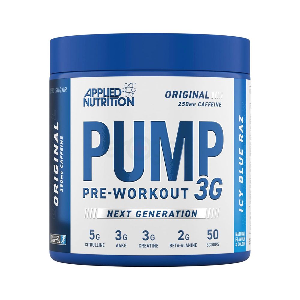 Applied Nutrition Pump Pre-Workout 3G Icy Blue Raz 375gm  