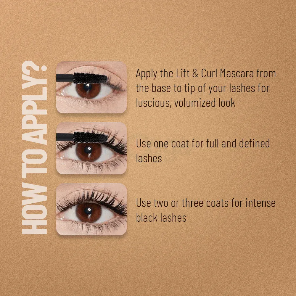Swiss Beauty Lift & Curl 4D Intense Volume Waterproof Mascara  