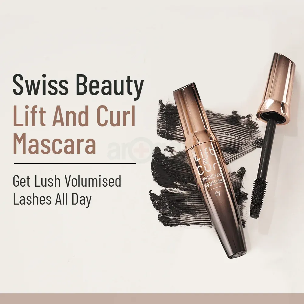 Swiss Beauty Lift & Curl 4D Intense Volume Waterproof Mascara  