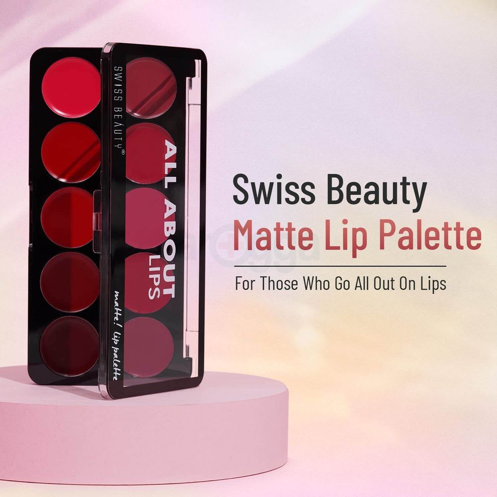 Swiss Beauty All About Lips 10 Color Matte Lip Palette - 02  