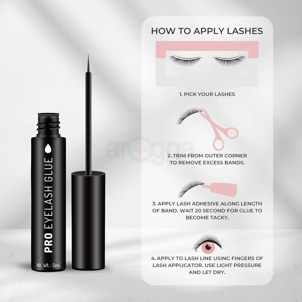 Swiss Beauty Pro Eyelash Glue with Aloe Barbadensis Leaf Extract - Black  