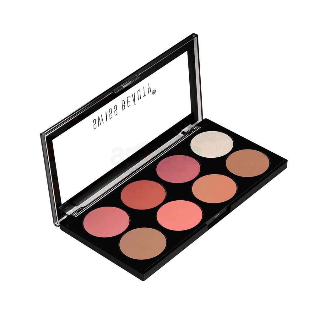 Swiss Beauty 8 Color Ultra Blush Palette - 03  