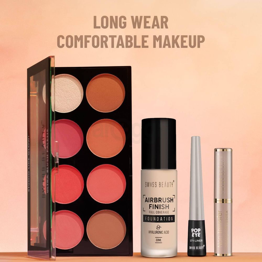 Swiss Beauty 8 Color Ultra Blush Palette - 03  