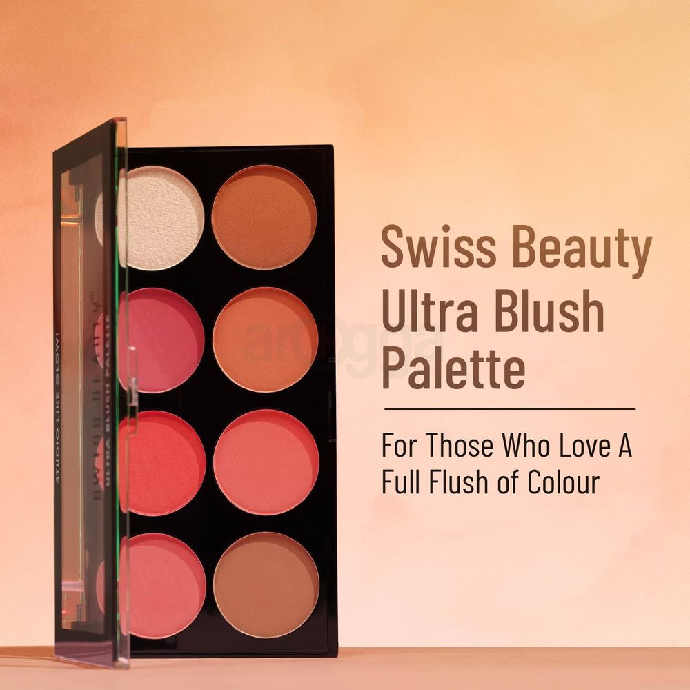 Swiss Beauty 8 Color Ultra Blush Palette - 03  