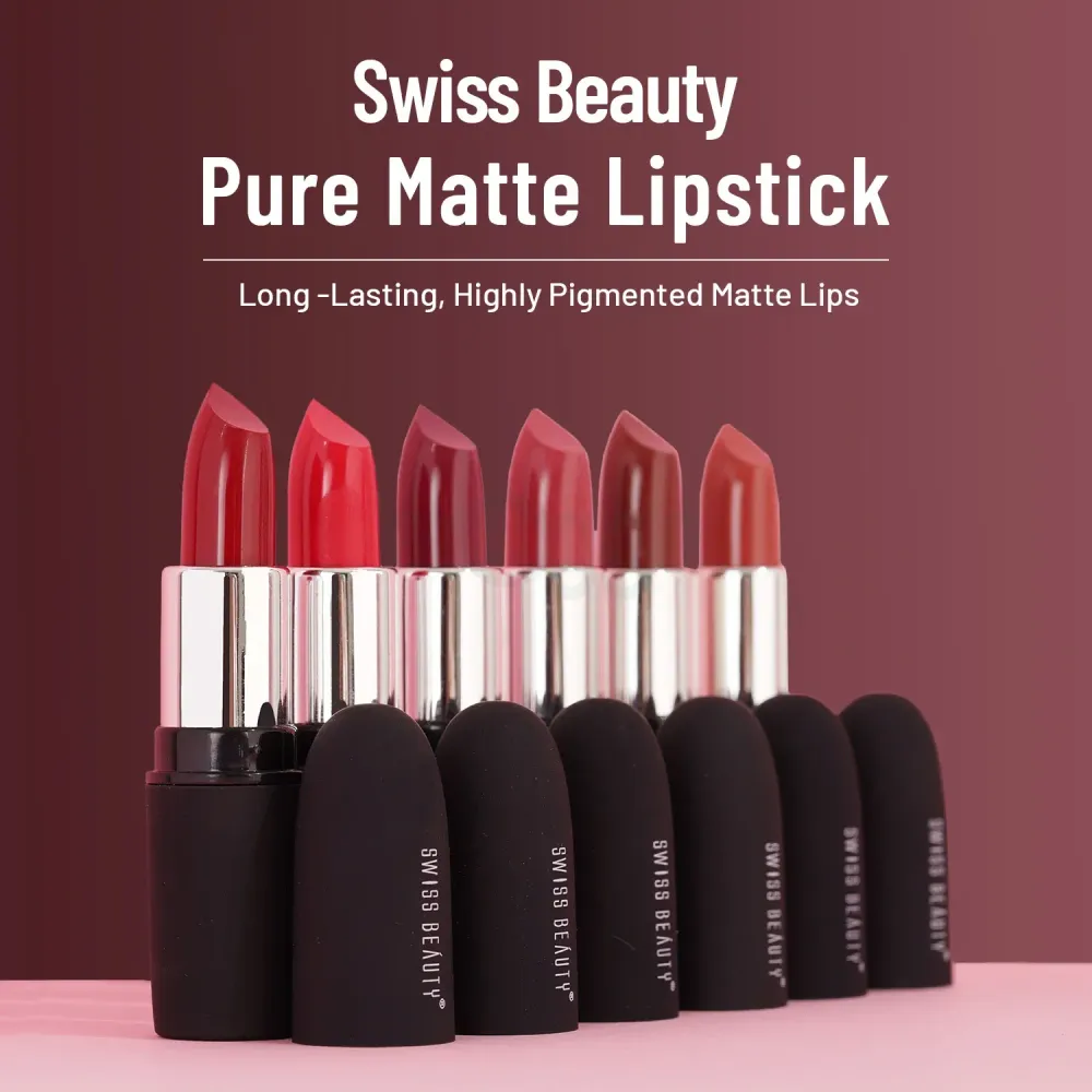 Swiss Beauty Pure Matte Lipstick - 213 Bare  