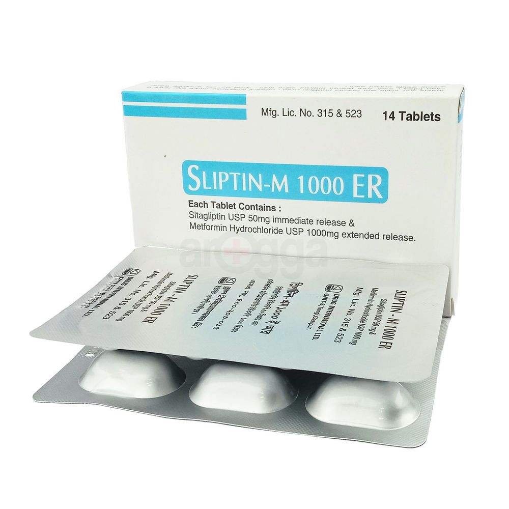 Sliptin M-1000 ER 1000mg+50mg tablet