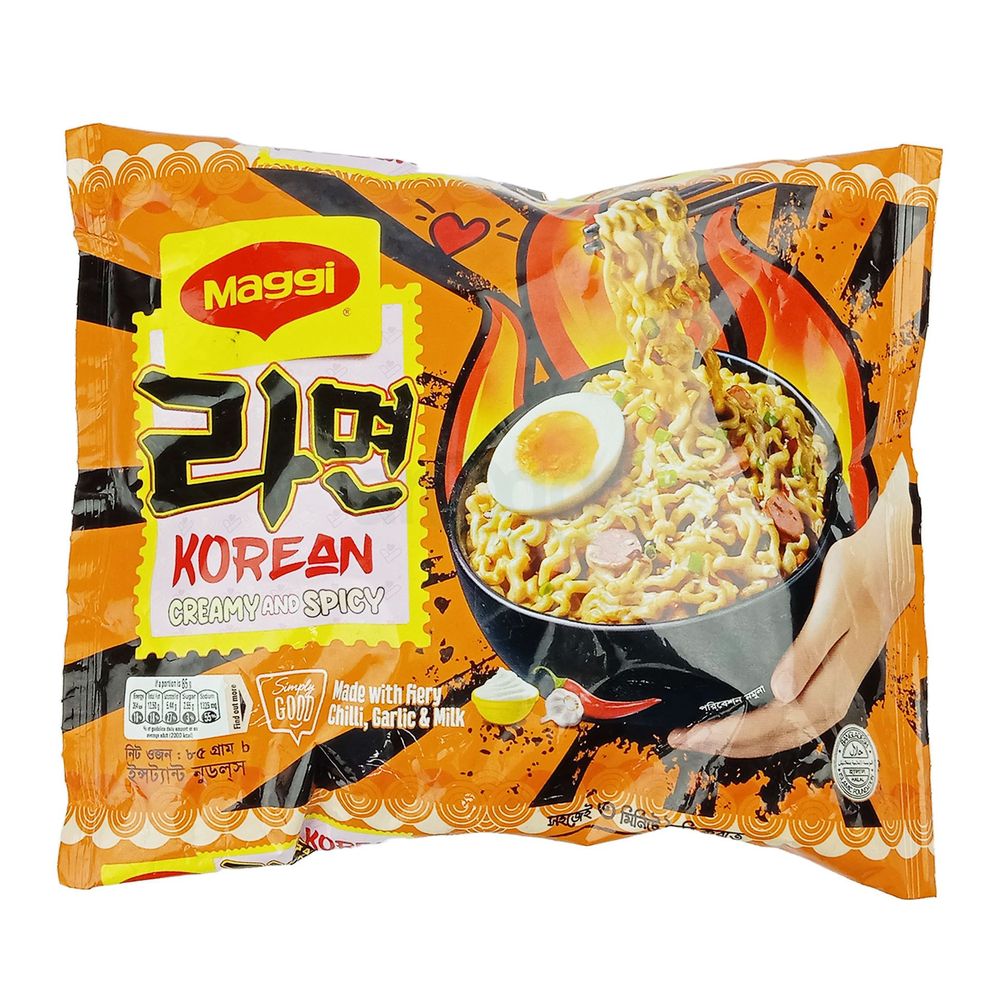 Nestle Maggi Korean Creamy & Spicy Instant Ramen Noodles 85g  