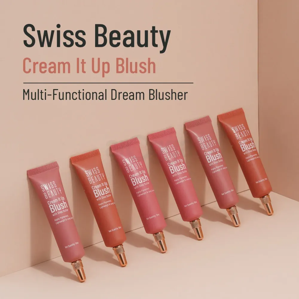 Swiss Beauty Cream It Blush with Shea Butter - 03 Cheeky peach  