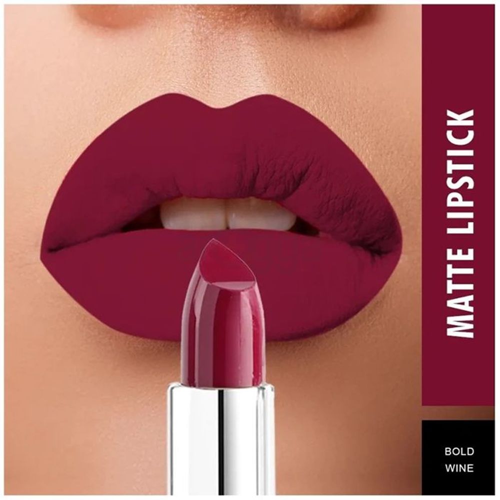 Swiss Beauty Pure Matte Lipstick - 228 Bold Wine  