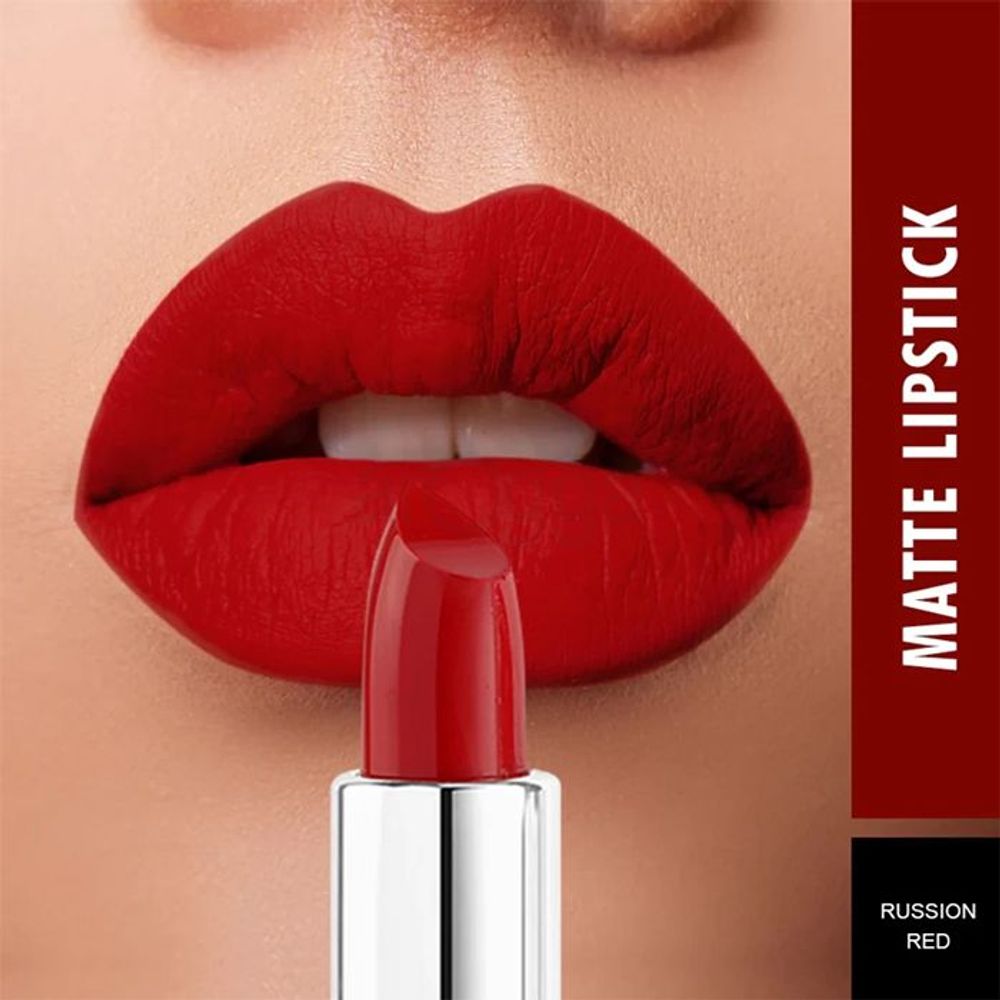 Swiss Beauty Pure Matte Lipstick - 201 Russian Red  