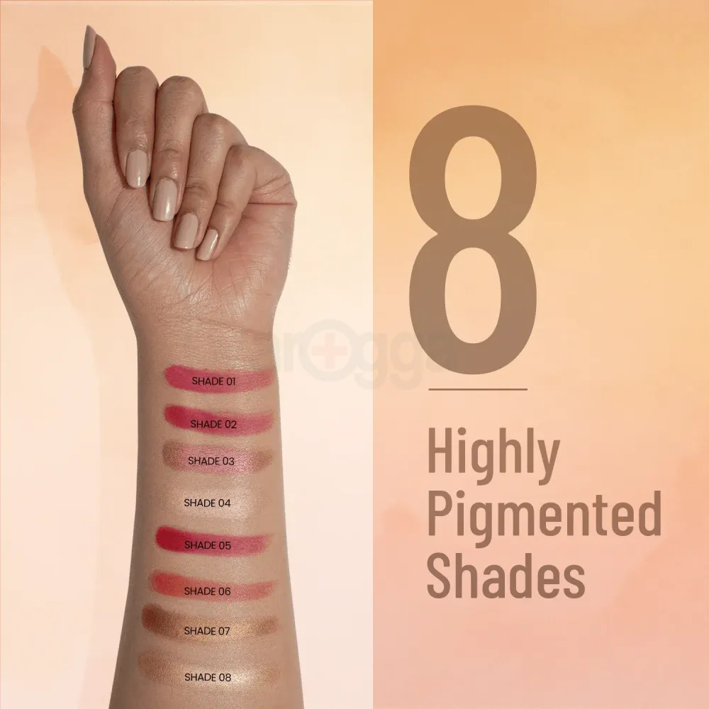 Swiss Beauty 8 Color Ultra Blush Palette - Shade 01  