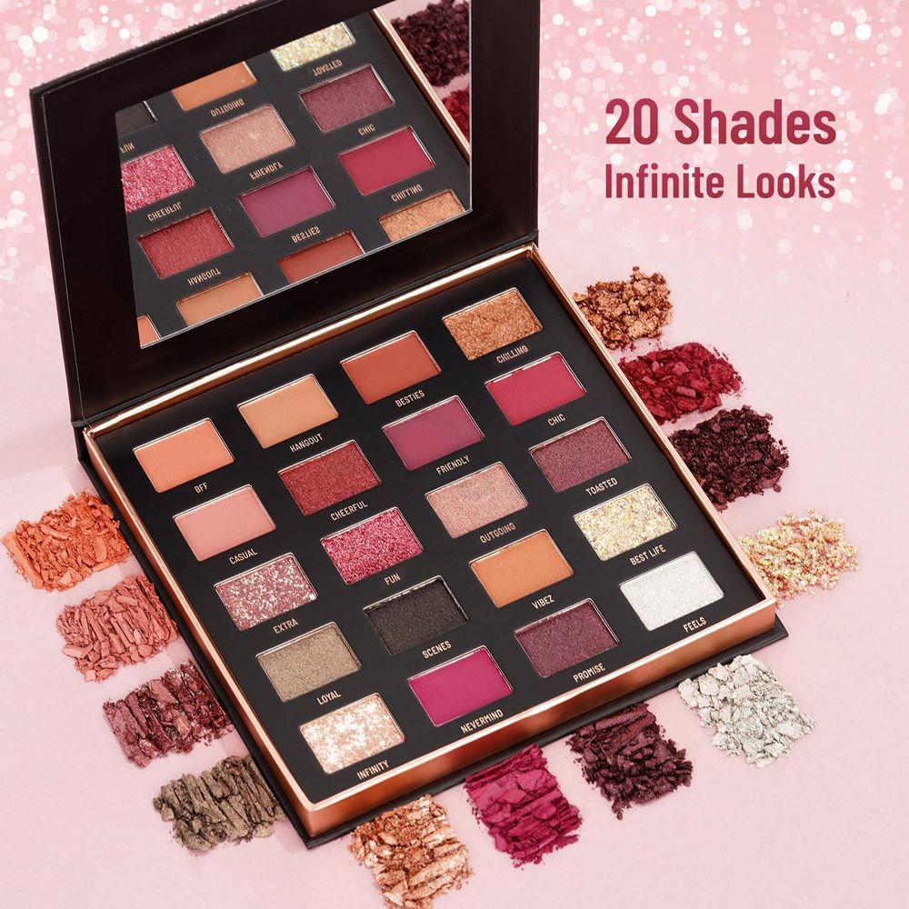 Swiss Beauty Power Stage The Mystic Glam Eyeshadow Palette with 20 Colors  