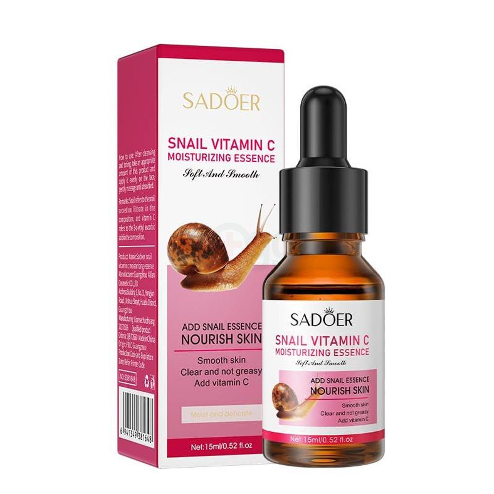Sadoer Snail Vitamin C Moisturizing Essence Serum 15ml  