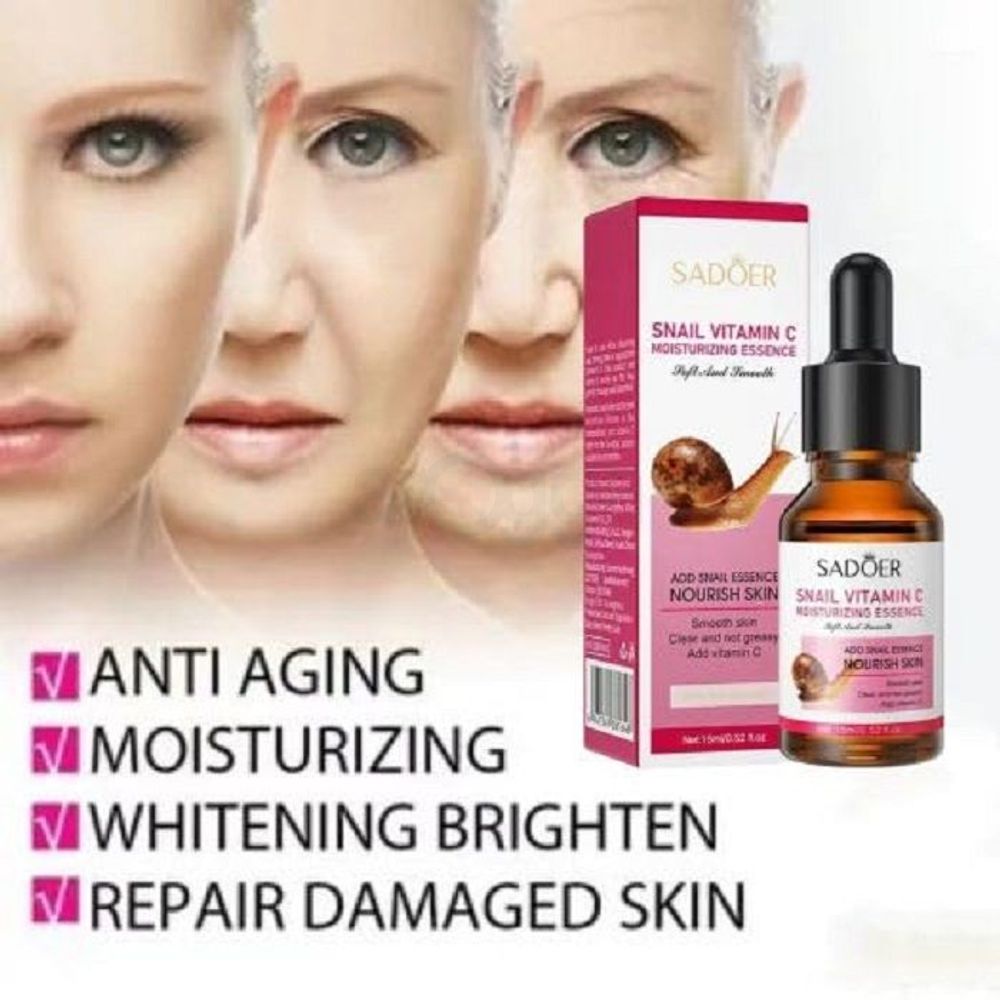 Sadoer Snail Vitamin C Moisturizing Essence Serum 15ml  