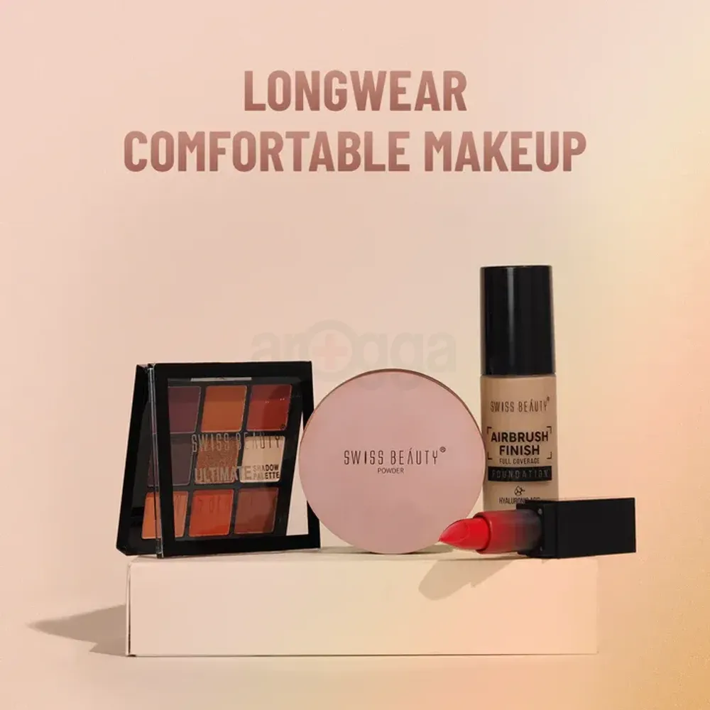 Swiss Beauty Silky & Smooth Oil Control Pressed Powder Compact with SPF 15- 04 Natural Beige  