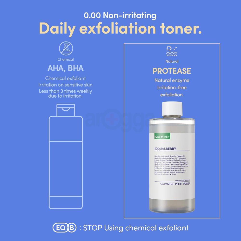 Eqqualberry Moisture Exfoliating Swimming Pool Toner  