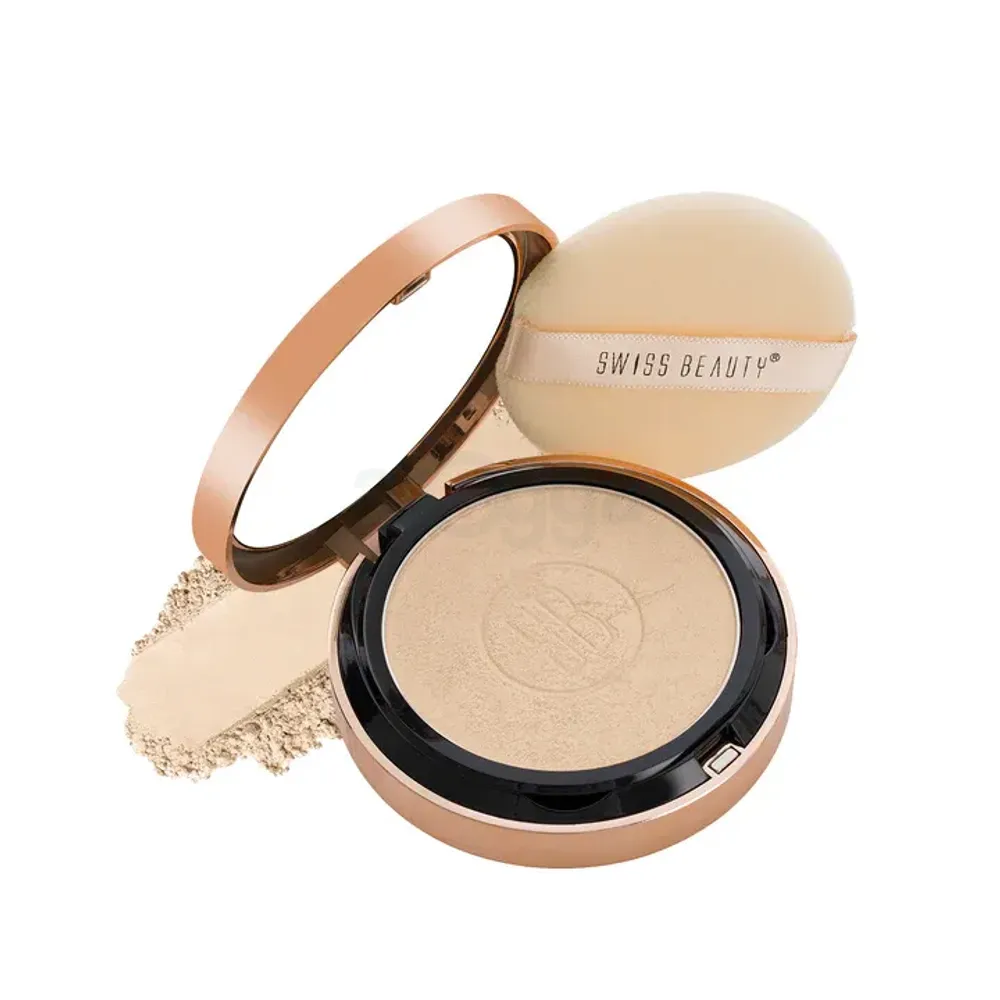 Swiss Beauty Silky & Smooth Oil Control Pressed Powder Compact with SPF 15 - 02 Natural  