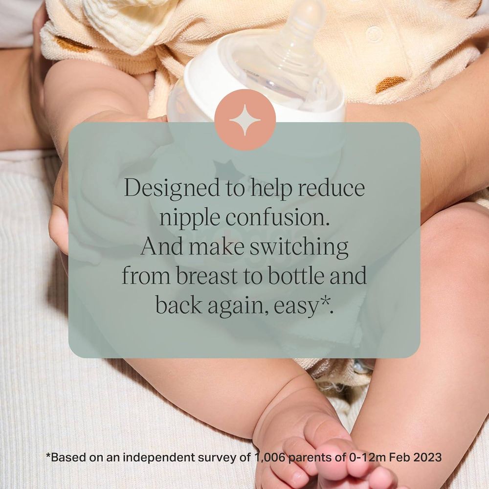 Tommee Tippee Natural Start 2X Fast Flow Baby Bottle Teats for 6+ Months  