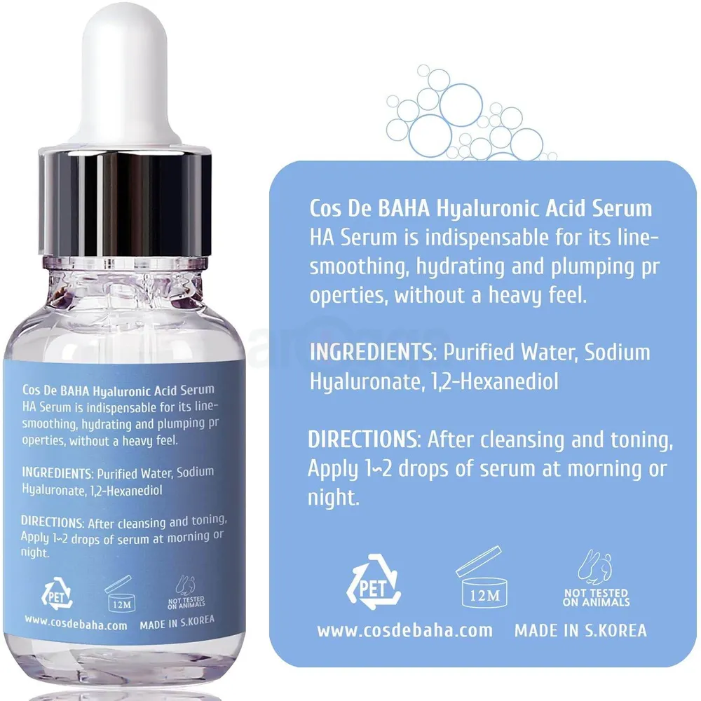 Cos DE BAHA H Hyaluronic Acid Serum  