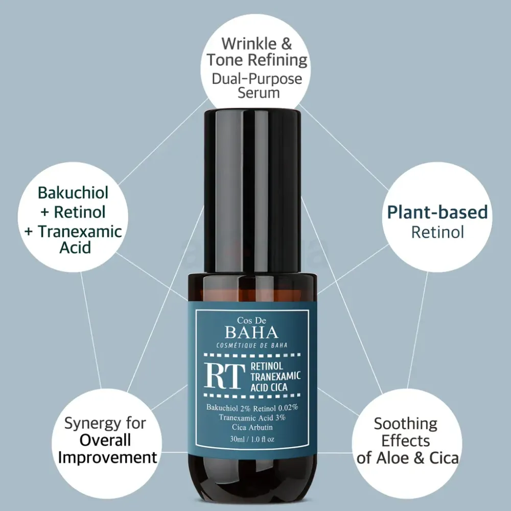 Cos De Baha RT Retinol Tranexamic Acid Cica Serum  