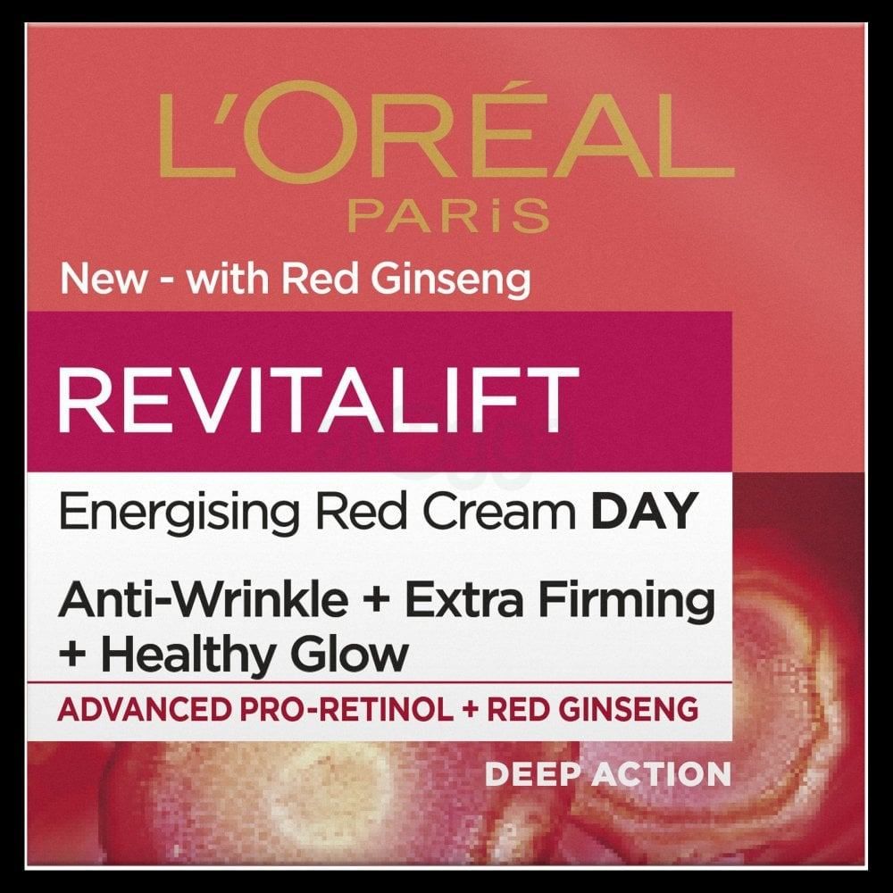 Loreal Paris Revitalift Energising Red Day Cream for All Skin Tones  