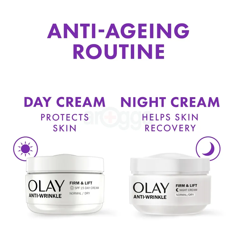 Olay Anti Wrinkle Firm & Lift Night Cream for Normal / Dry Skin  