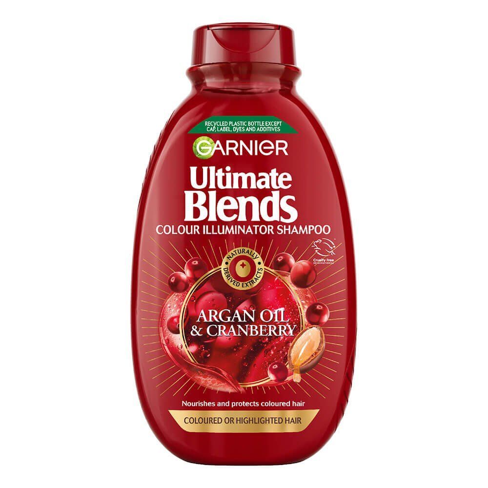 Garnier Ultimate Blends Colour Illuminator Shampoo with Argan Oil and Cranberry  