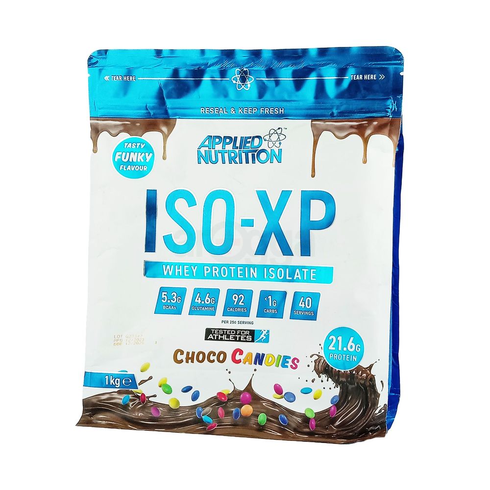 Applied Nutrition ISO XP Whey Isolate - Whey Protein Isolate Powder, ISO-XP Funky Yummy Flavours (1kg - 40 Servings) (Choco Candies)  