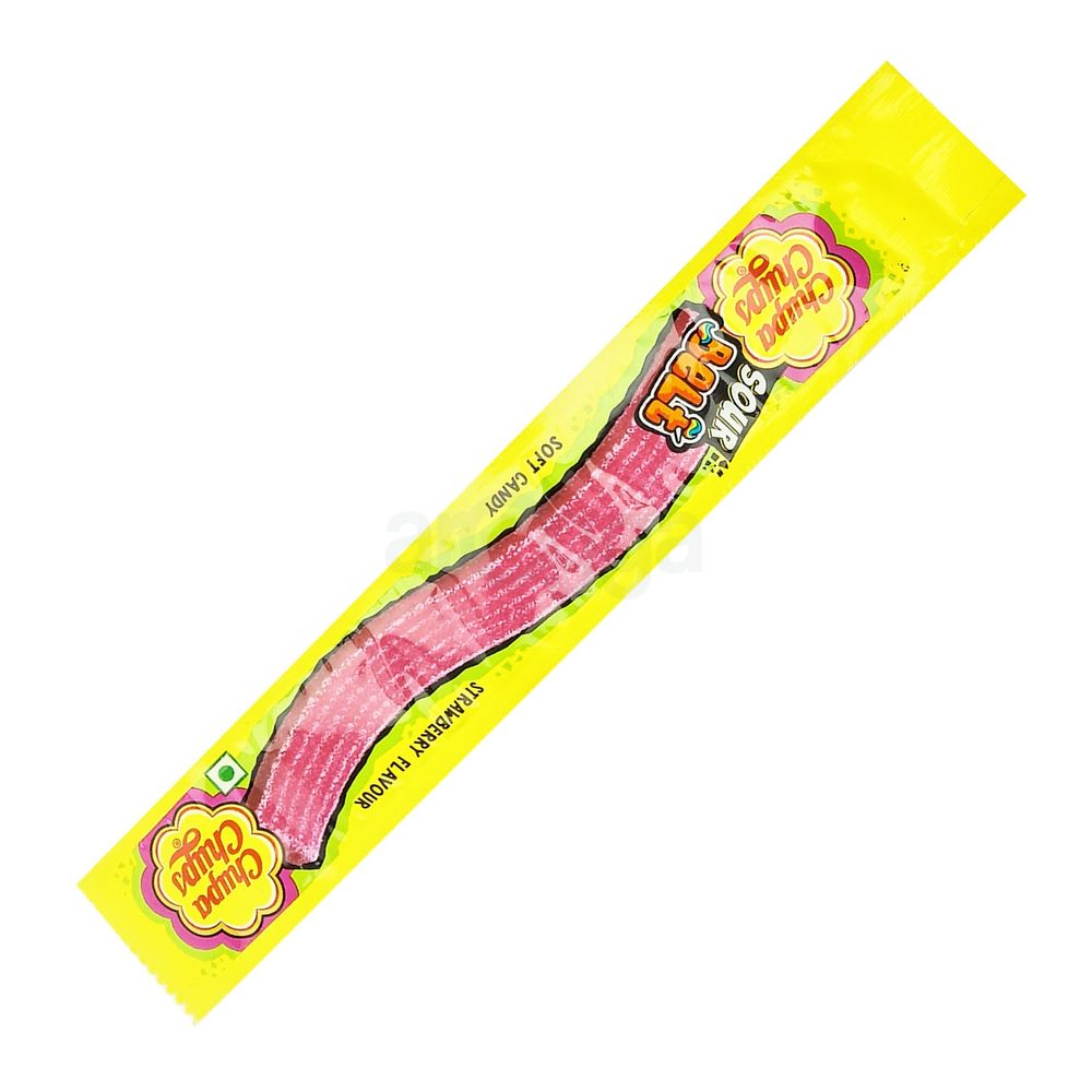 Chupa Chups Sour Belt Strawberry Candy 9g  