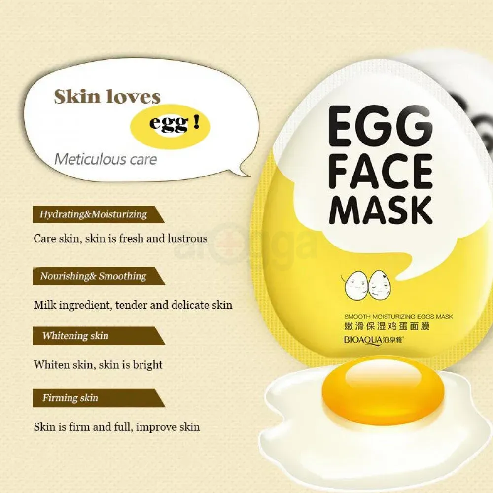 Bioaqua Rejuvenating Egg Facial Sheet Mask - 25g  